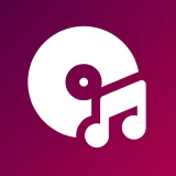 White music logo on purple background
